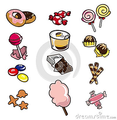 Cartoon candy icon Stock Photo