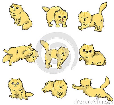 Cartoon cat icon Vector Illustration