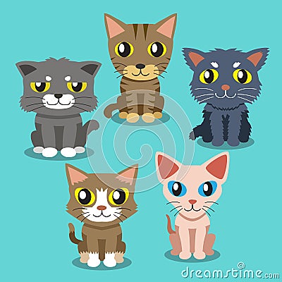 Cartoon cats Vector Illustration