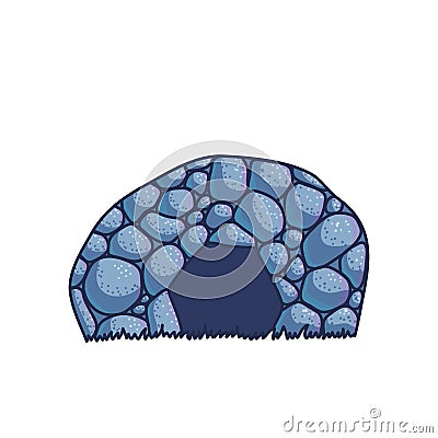 Cartoon cave illustration Vector Illustration