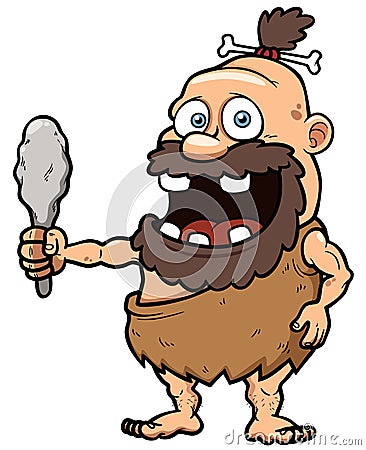 Cartoon caveman Vector Illustration