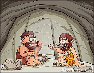 Cartoon cavemen Vector Illustration