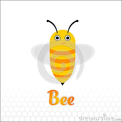 Cartoon Character Bee Vector Stock Photo