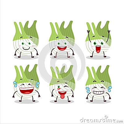 Cartoon character of fenel with smile expression Vector Illustration