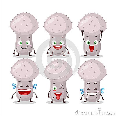Cartoon character of puffball with smile expression Vector Illustration