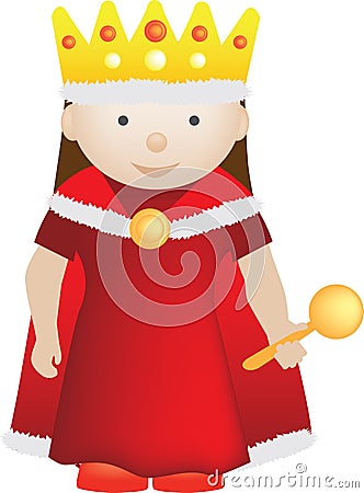 Cartoon Character Of A Queen Stock Photo - Image: 18407020