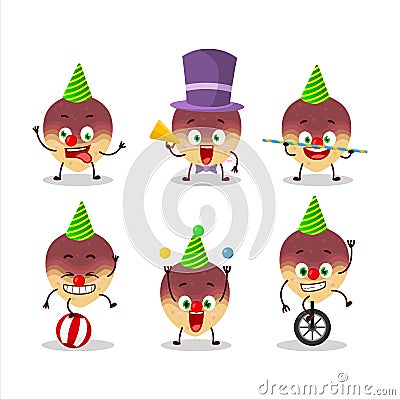 Cartoon character of swede with various circus shows Vector Illustration