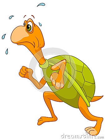 Cartoon Character Turtle Vector Illustration