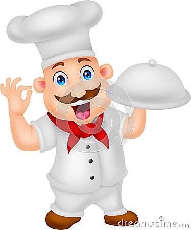 Cartoon Chef Character Vector Illustration