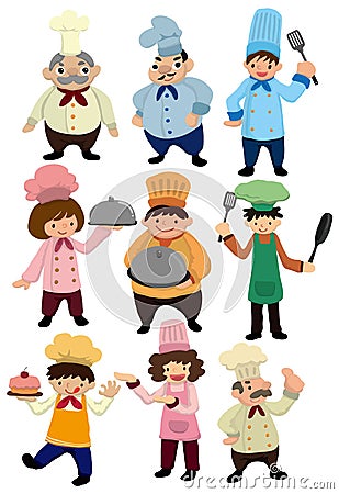 Cartoon Chef icon Vector Illustration