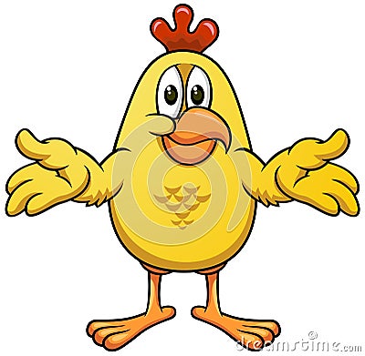 Cartoon chicken 02 Vector Illustration