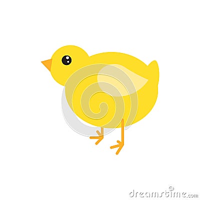 Cartoon chicken vector illustration. Vector Illustration