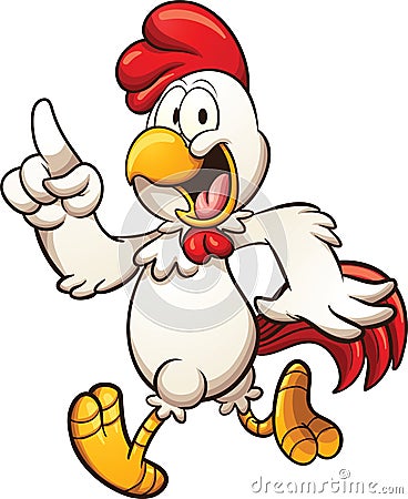 Cartoon chicken Vector Illustration