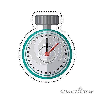 cartoon chronometer time sport tool Cartoon Illustration