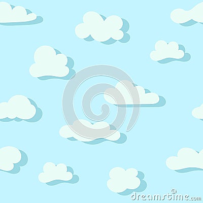 Cartoon clouds Vector Illustration