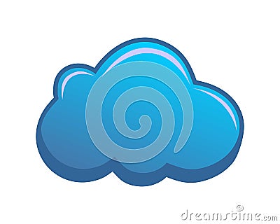 Clouds Vector, cloud cartoon white background, illustration of a cloudy Vector Illustration
