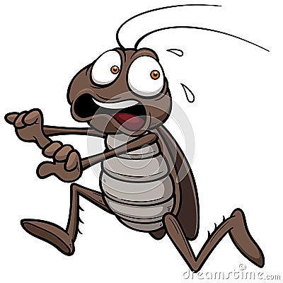 Cartoon cockroach Vector Illustration