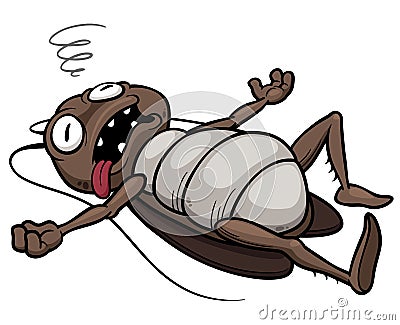 Cartoon cockroach Vector Illustration