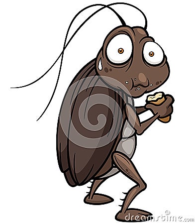 Cartoon cockroach Vector Illustration