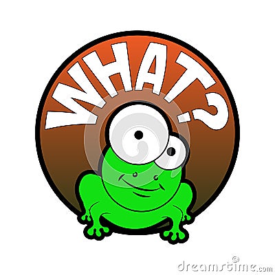 Cartoon comic frog Vector Illustration