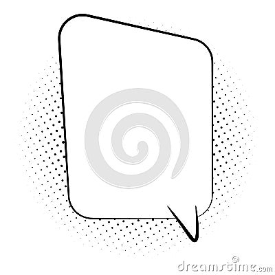 Cartoon, Comic Speech Bubbles, with Halftone Dot shadows on white background. in Pop Art Style for Comics Book , Social Vector Illustration