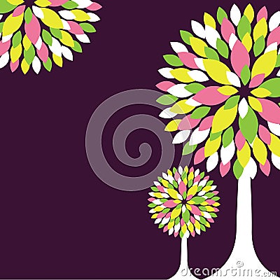 Cartoon congratulatory card Vector Illustration