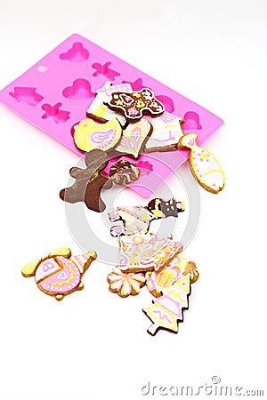 Cartoon cookies Stock Photo