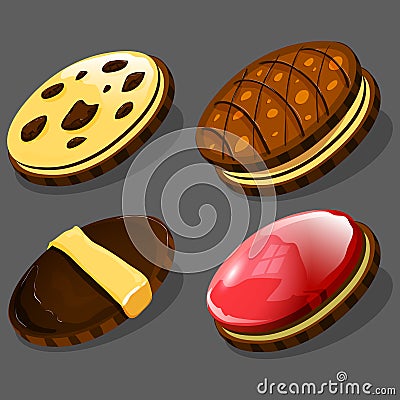 Cartoon cookies. Vector illustration. Vector Illustration