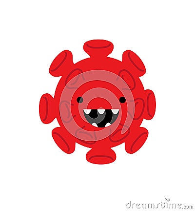 Cartoon corona virus vector concept Vector Illustration