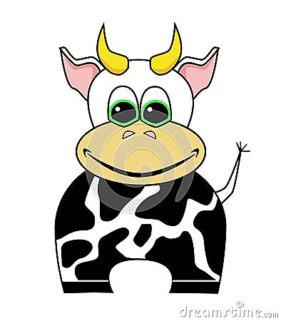 Cartoon Cow Stock Photo