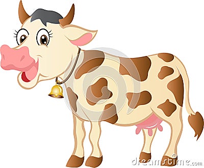 Cartoon cow Vector Illustration