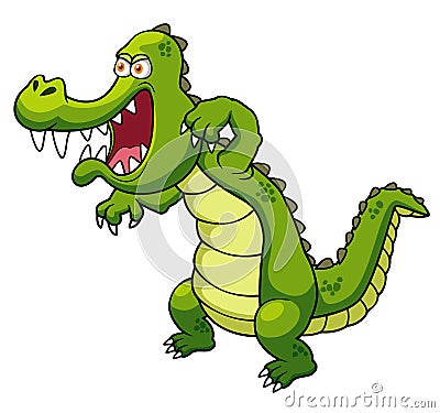Cartoon crocodile Vector Illustration