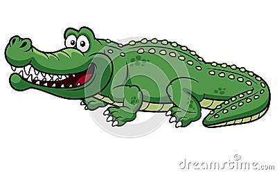 Cartoon crocodile Vector Illustration