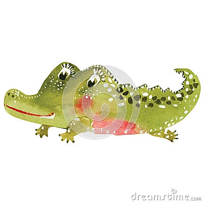 Cartoon crocodile Vector Illustration