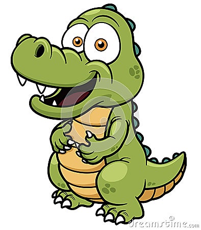 Cartoon crocodile Vector Illustration