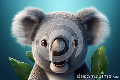 Cartoon of a cute Australian koala. Stock Photo