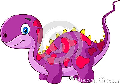 Cartoon cute dinosaur Vector Illustration