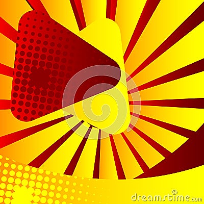 Cartoon design colored social media background. Vector Illustration