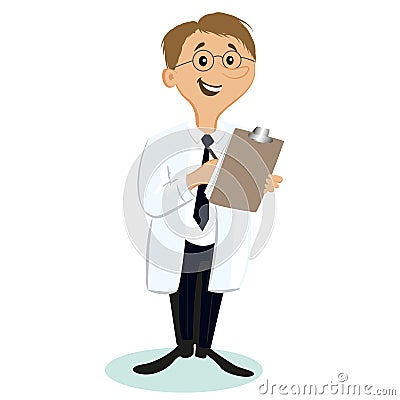 Cartoon Doctor Vector Illustration