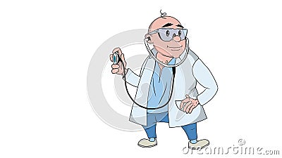 Fun 3D Cartoon Doctor Character Stock Footage - Video of illness, surgeon:  179867080