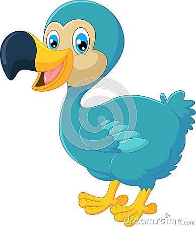 Cartoon dodo bird Vector Illustration