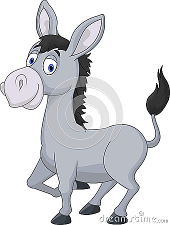 Cartoon donkey Vector Illustration