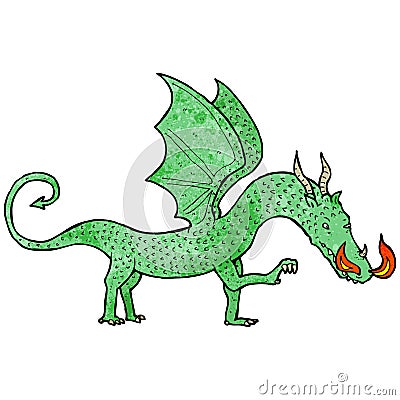 cartoon dragon Vector Illustration