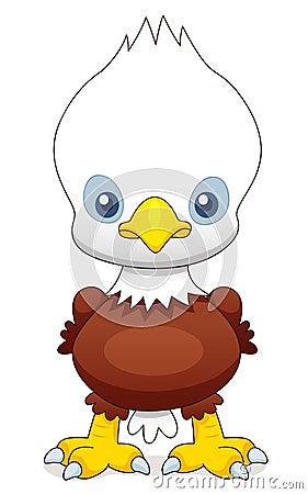 Cartoon eagle Vector Illustration