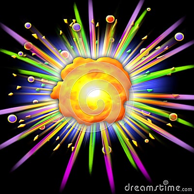 Cartoon explosion Cartoon Illustration