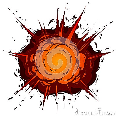 Cartoon explosion Vector Illustration