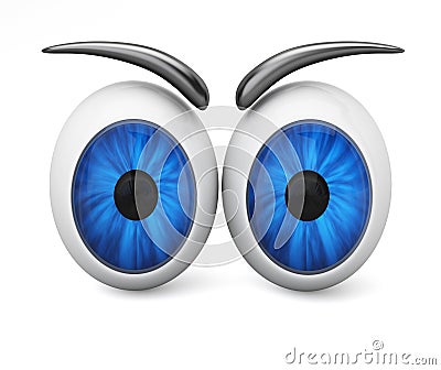 Cartoon eyeballs Stock Photo