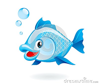 Cartoon fish Stock Photo