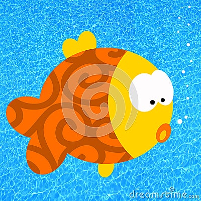 Cartoon fish Stock Photo