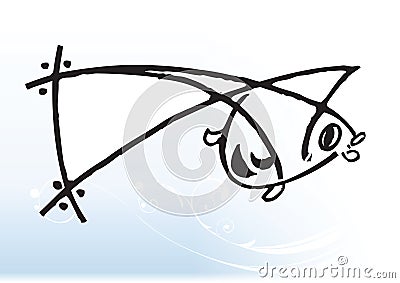 Cartoon fish Vector Illustration